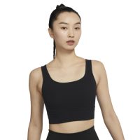 áo nike zenvy longline women's medium support bra padded sports bra do6620-010