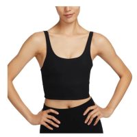 áo nike zenvy rib light-support padded longline sports bra asia sizing 'black' hf1543-010