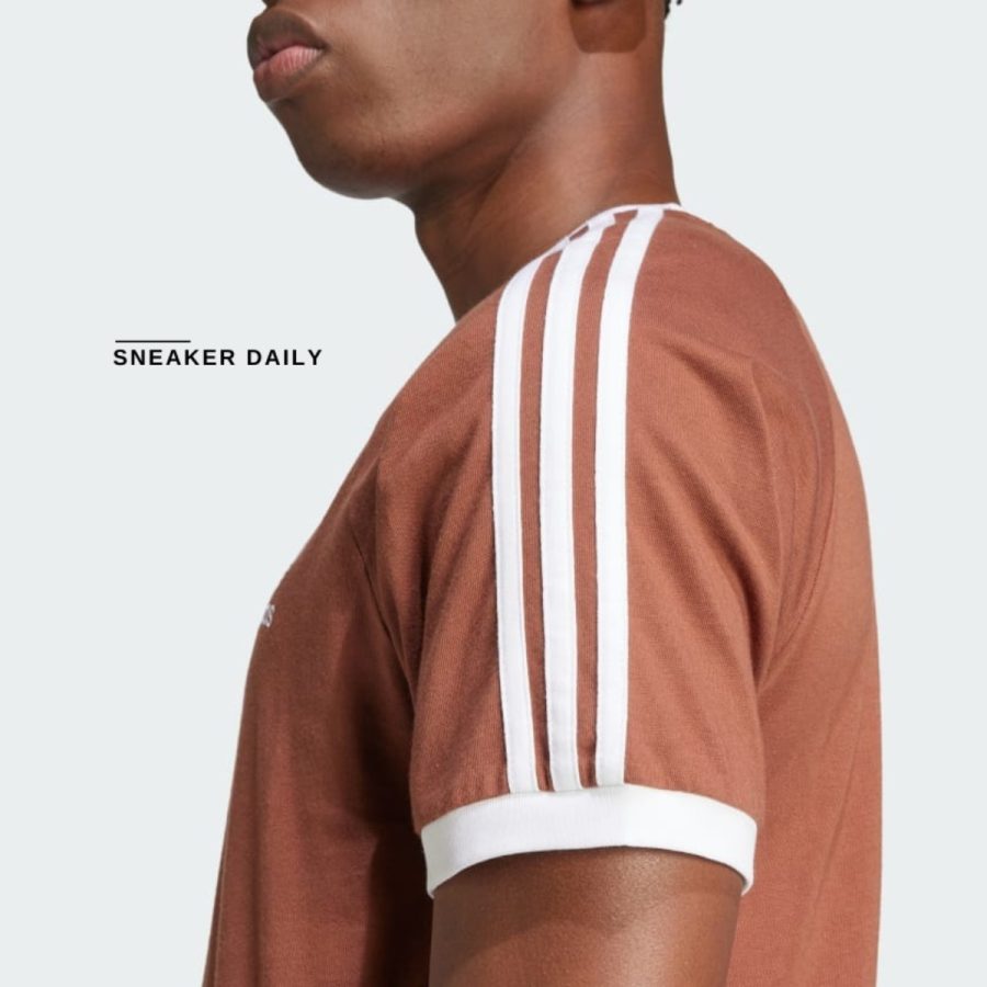 áo adidas adicolor classics 3-stripes tee - preloved brown iz3071
