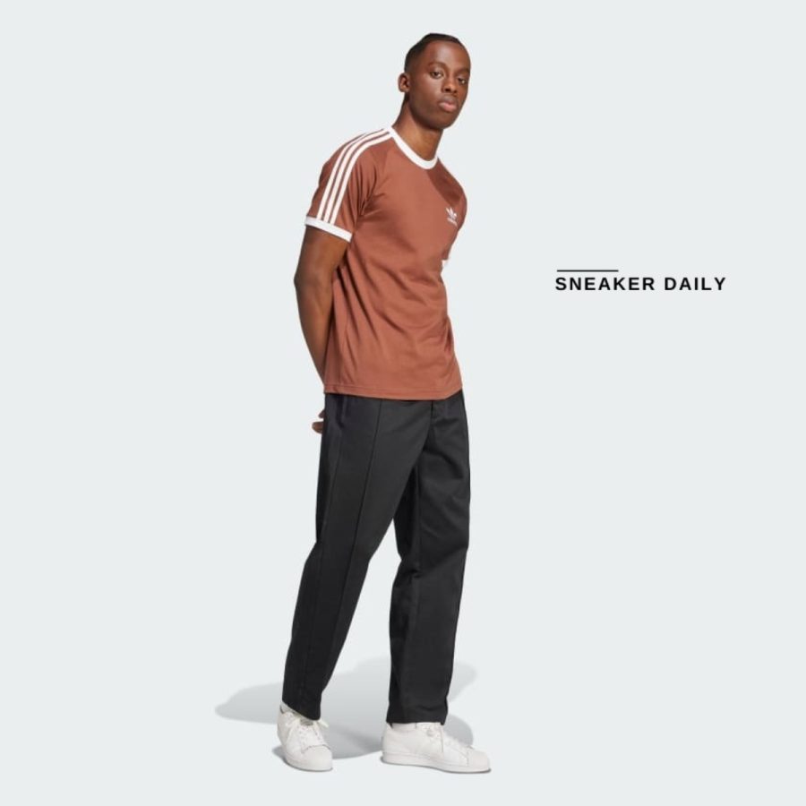 áo adidas adicolor classics 3-stripes tee - preloved brown iz3071