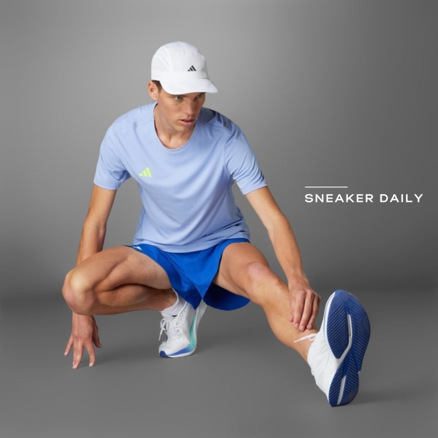 áo adidas adizero essentials running tee - blue spark ix2842