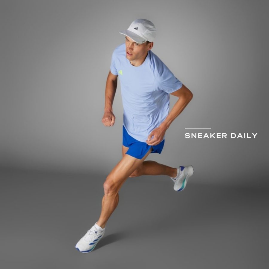 áo adidas adizero essentials running tee - blue spark ix2842