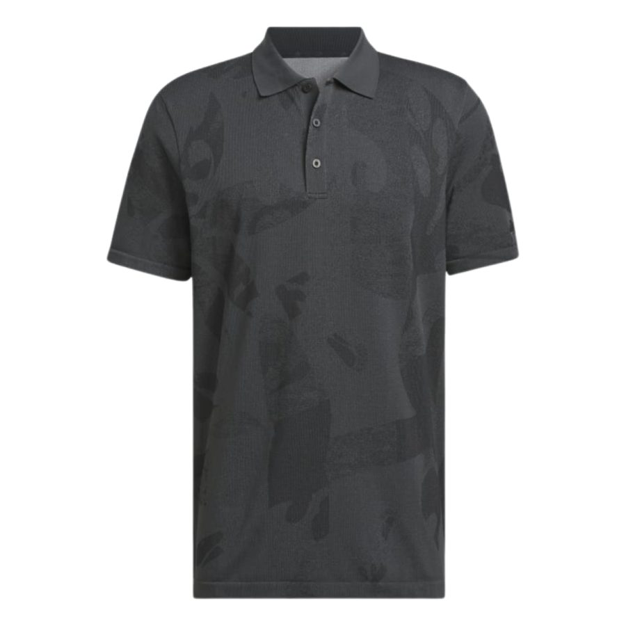 áo adidas go-to primeknit polo shirt - black iw6698