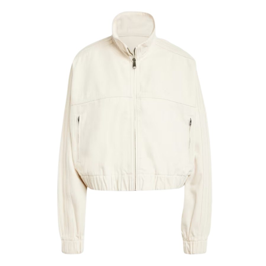 áo adidas premium essentials denim track top white iw5748