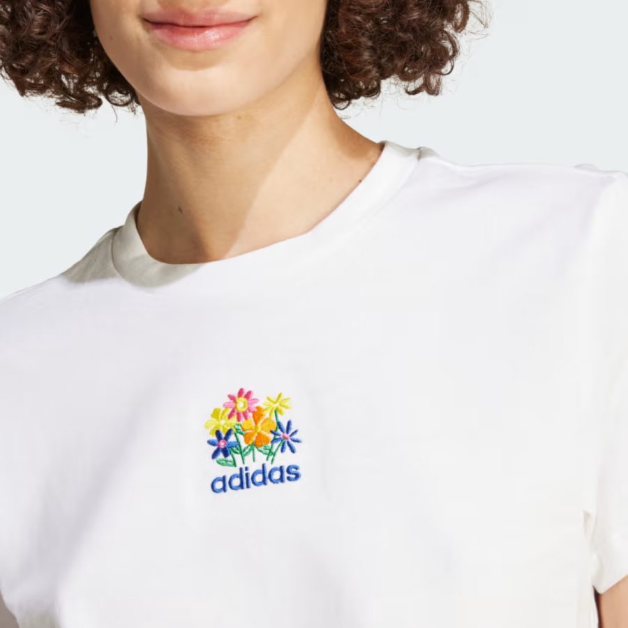 áo adidas soft side mini graphic t-shirt - white iw2749