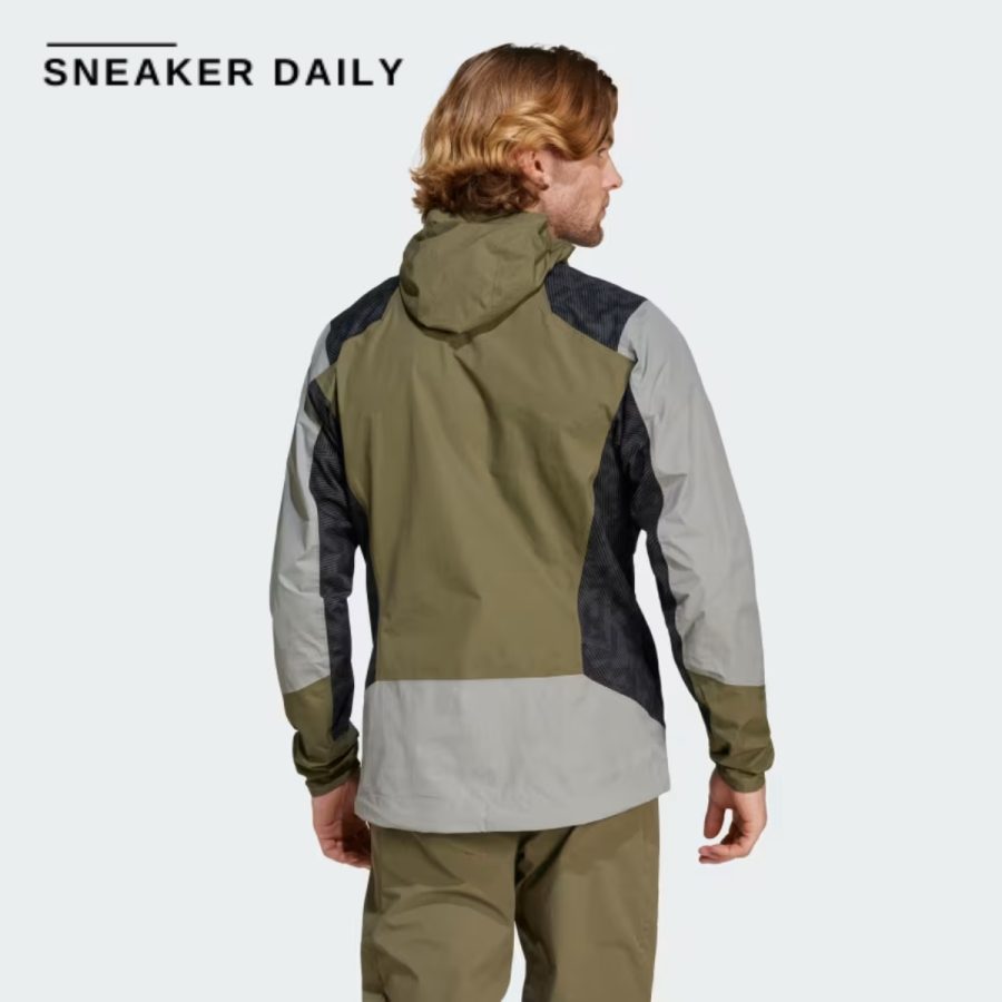 áo adidas terrex xperior hybrid rain.rdy jacket - grey iw8876