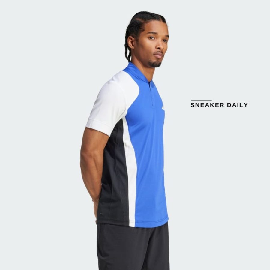áo adidas tennis pro heat.rdy freelift polo shirt - lucid blue it2262