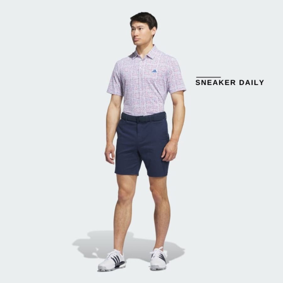 áo adidas ultimate365 power grid print polo shirt - white it0151