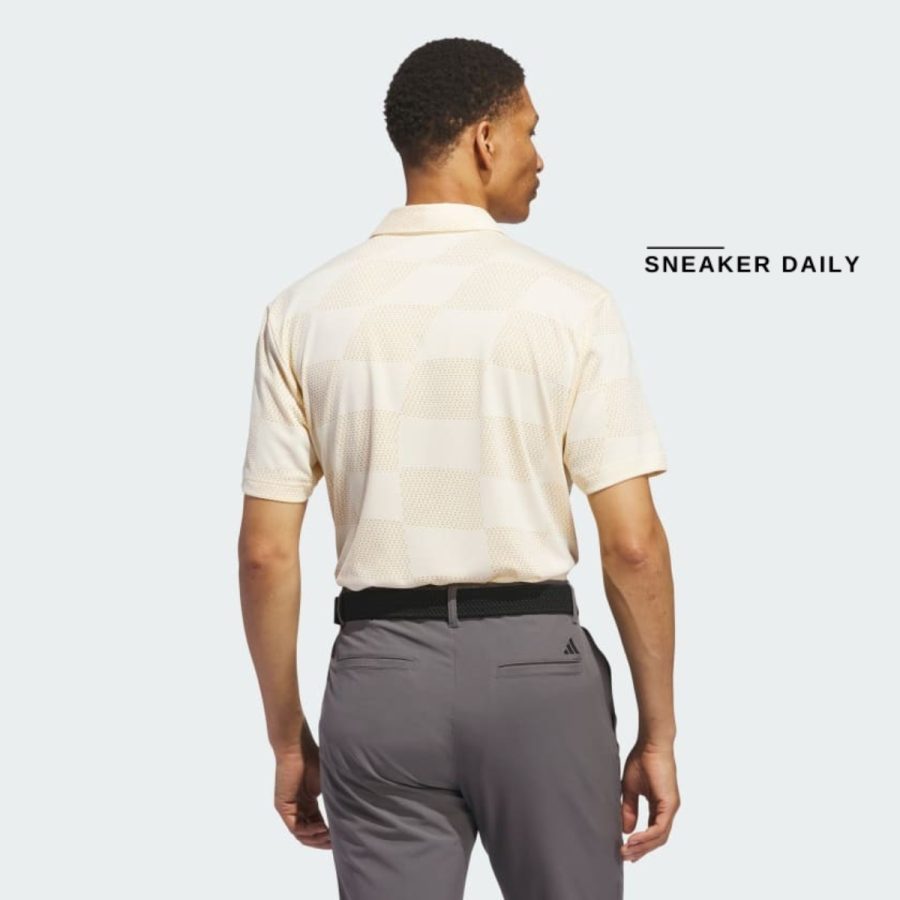 áo adidas ultimate365 textured polo shirt - ivory iu4409