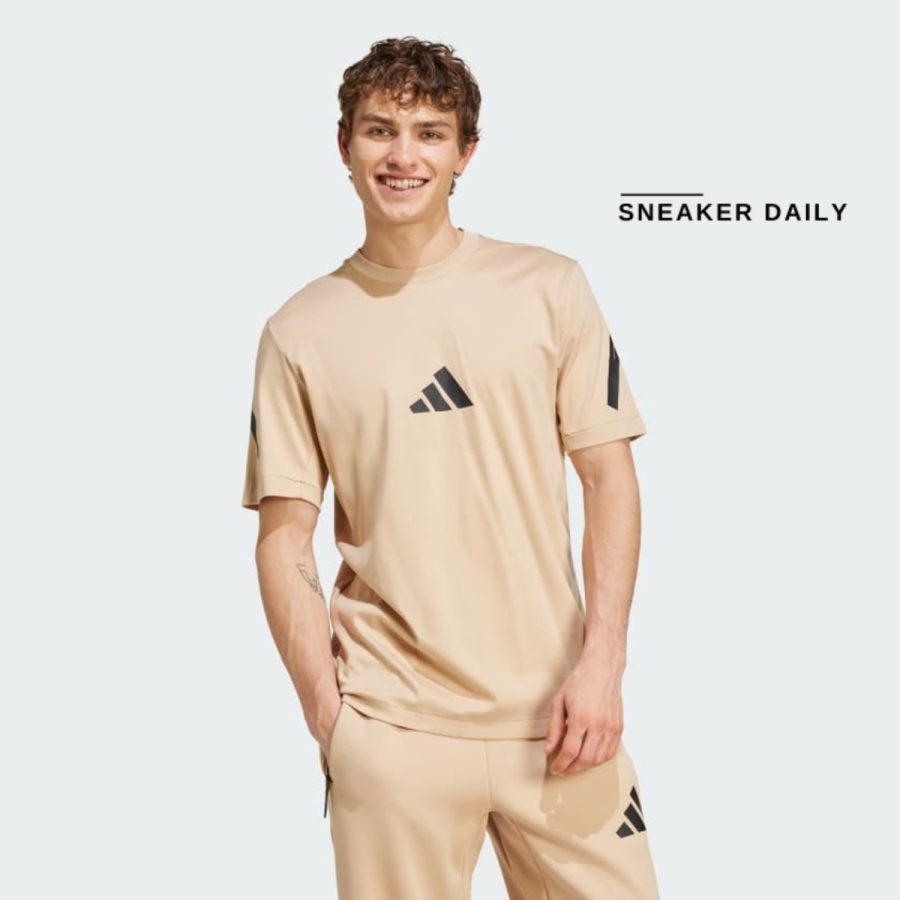 áo adidas z.n.e. tee - magic beige jf2453