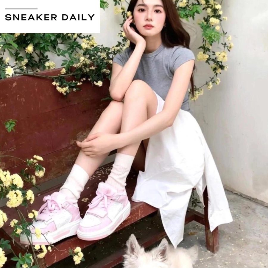 giày mlb chunky liner mid mono ny pink 3asxcmm4n-50pks
