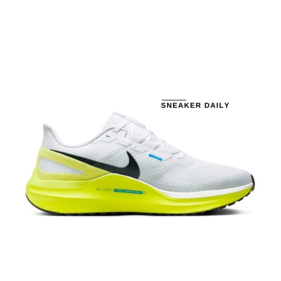 giày nike air zoom structure 25 'white cyber black' dj7883-108