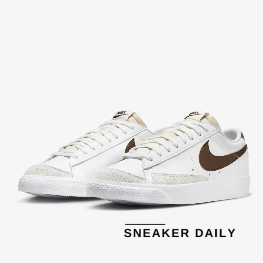 giày nike blazer low '77 vintage 'white cacao' da6364-113