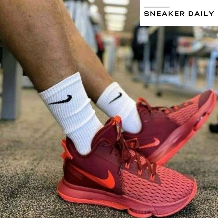 giày nike lebron witness 5 ep 'gym red crimson' cq9381-600