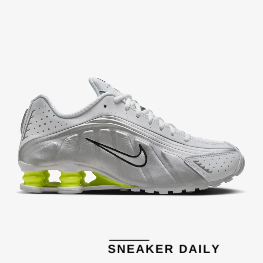 giày nike women's shox r4 'white volt' ar3565-102