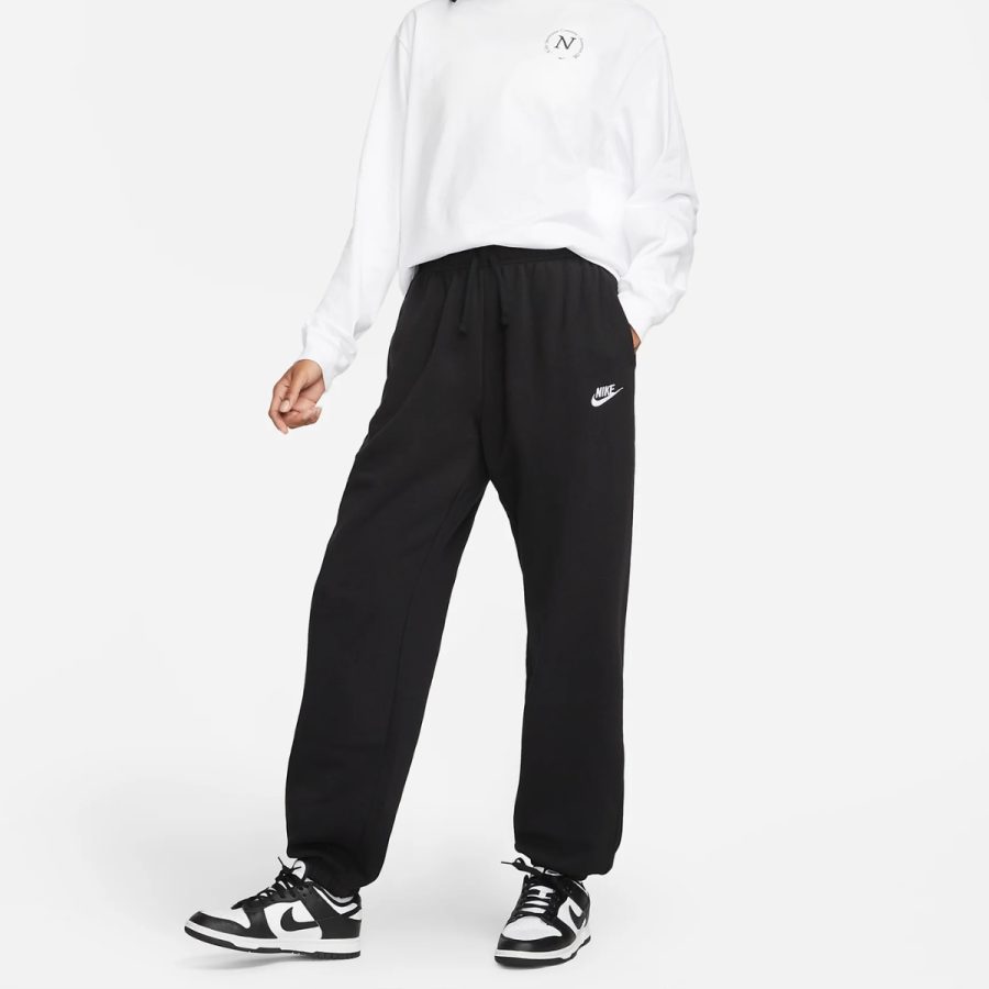 quần nike sportswear club fleece women's mid-rise oversized sweatpants dq5801-010