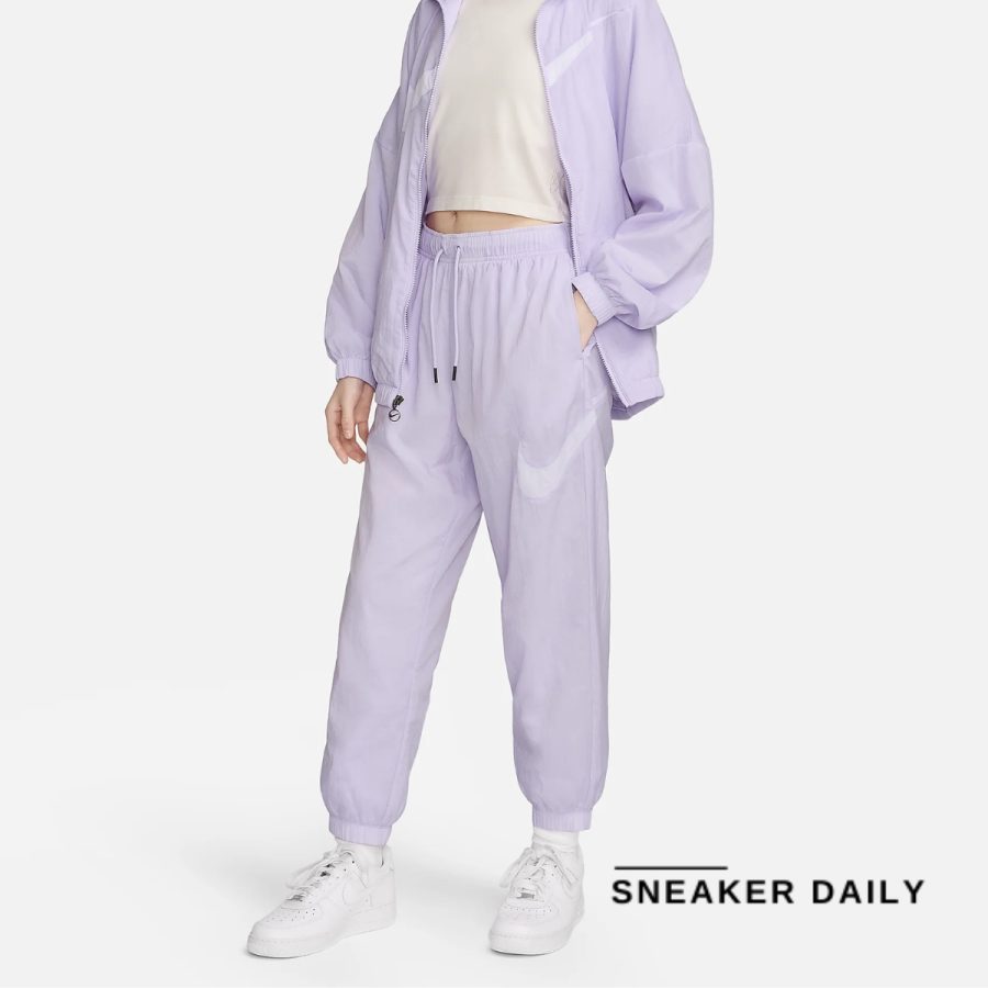 quần nike sportswear essentials women's mid-rise pants dm6184-511