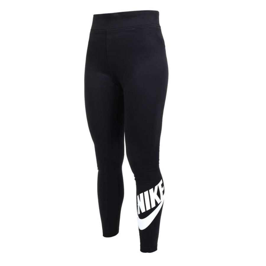 quần nike women's high-waisted graphic tights black dv7792-010