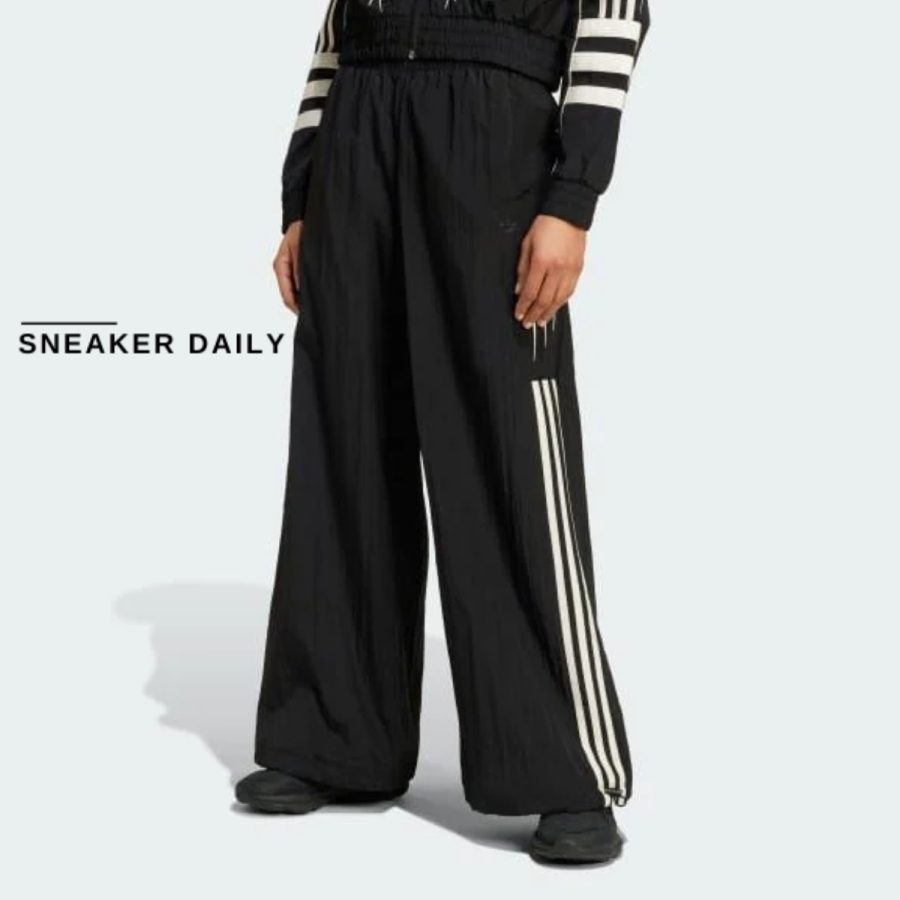 quần adidas atlanta cut line nylon track pants black iw5509