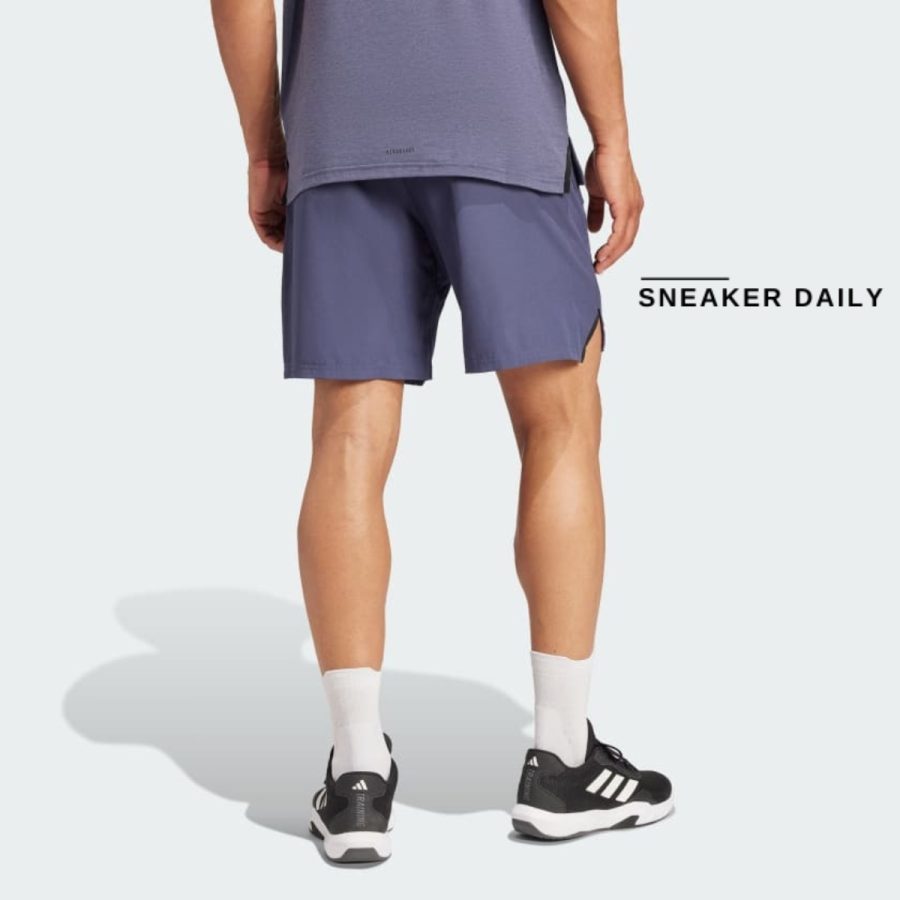 quần adidas designed for training workout shorts - shadow navy ix9137