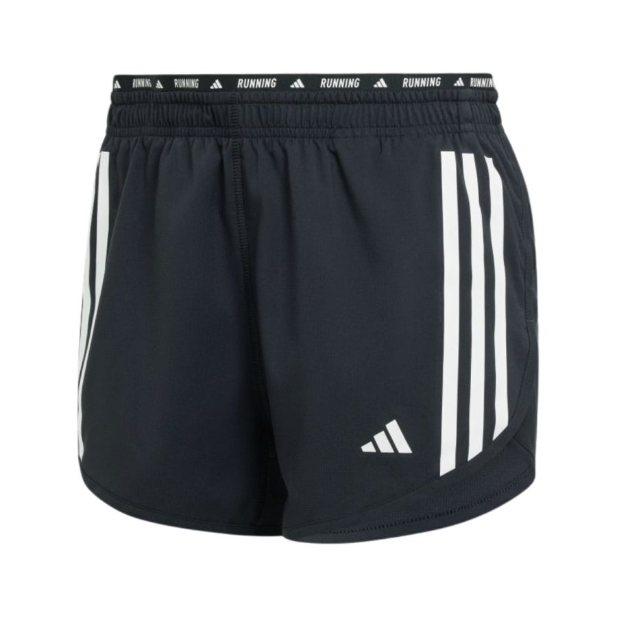 quần adidas own the run 3-stripes shorts - black ik5018