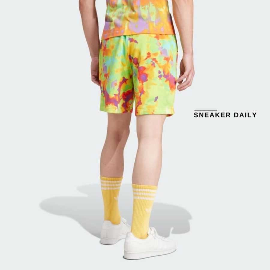 quần adidas tie-dyed shorts - impact yellow iz0092