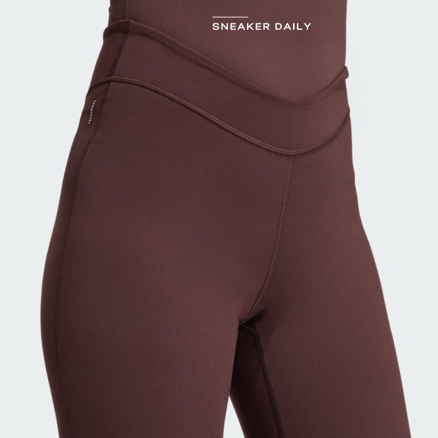 quần adidas yoga flared pants - shadow brown iv9266