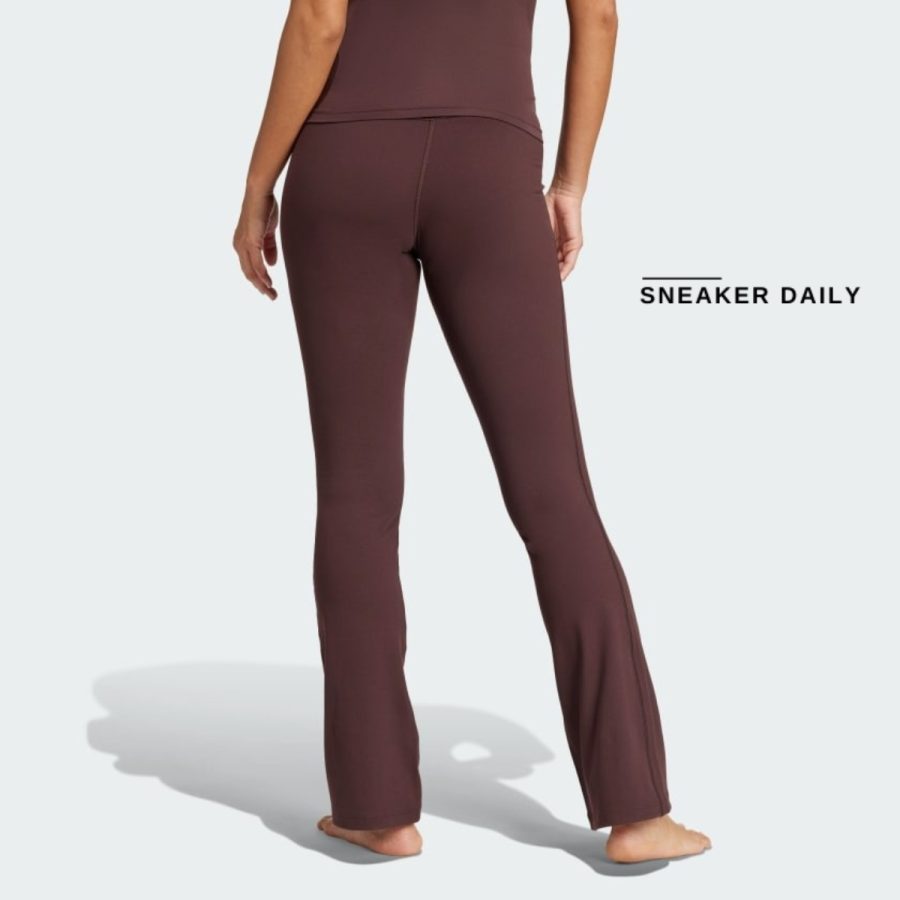quần adidas yoga flared pants - shadow brown iv9266