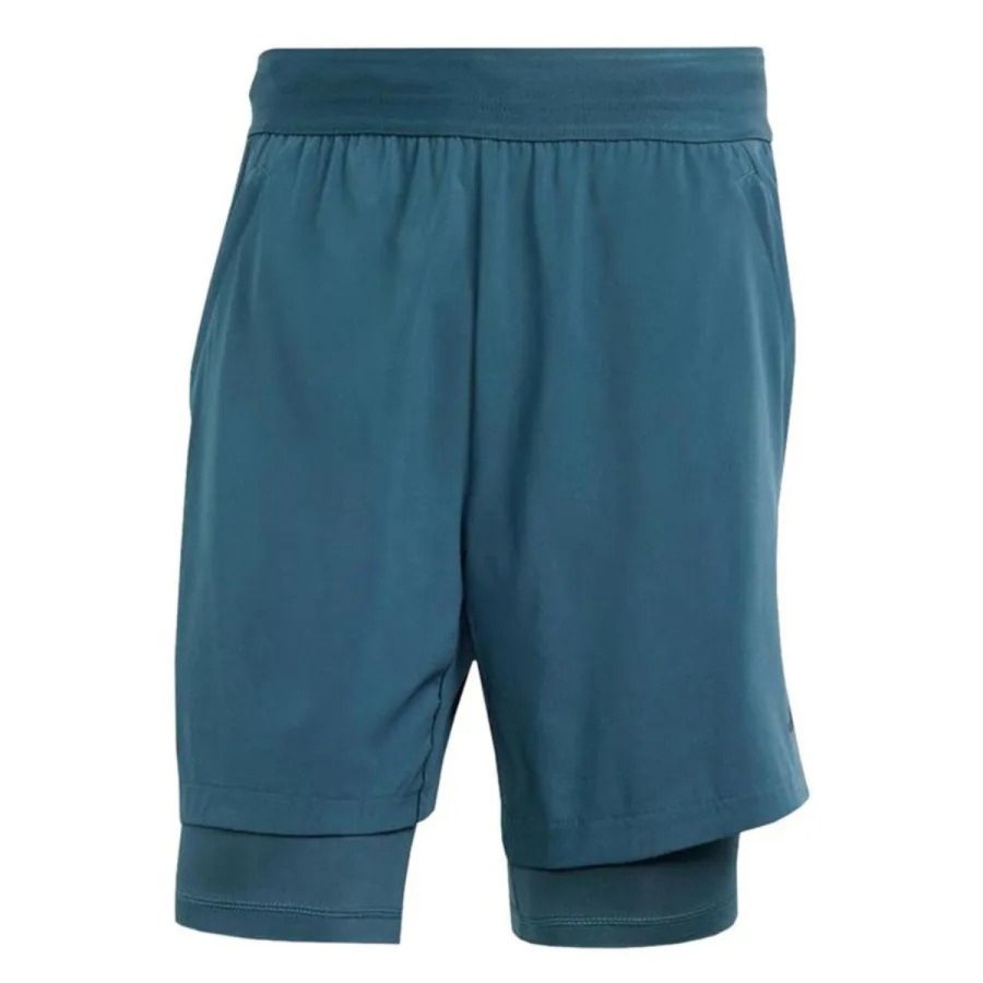 quần adidas yoga premium training two-in-one shorts - arctic night im1736