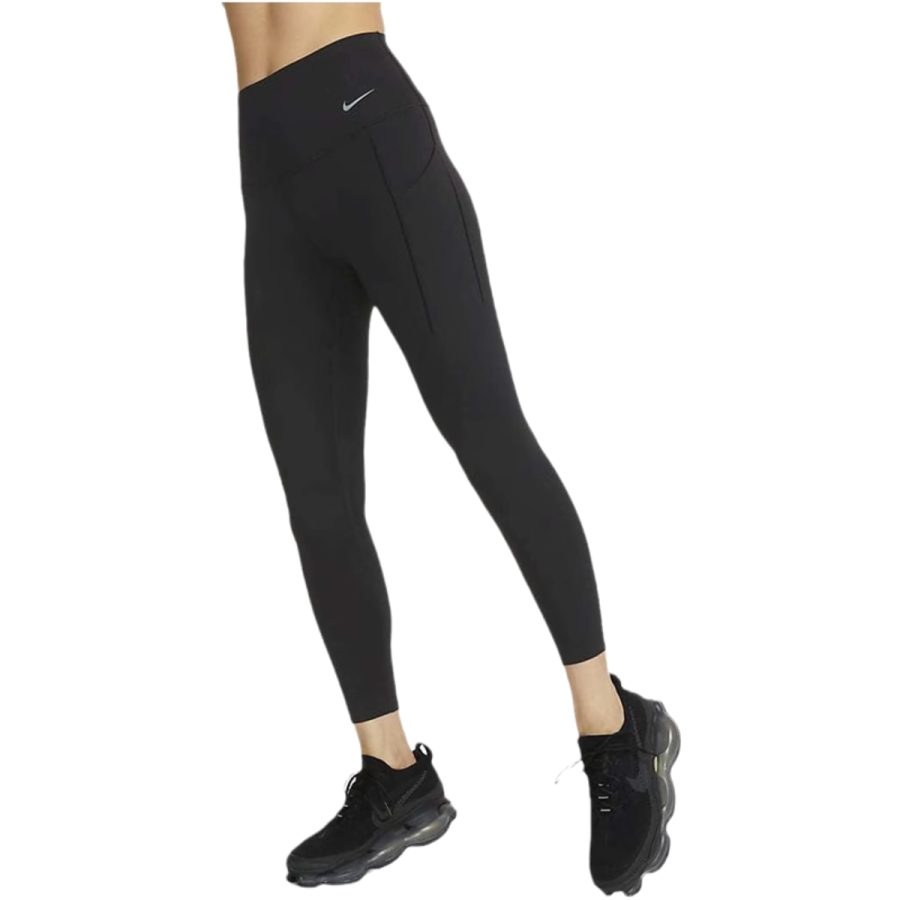 quần nike universala women's medium support high waist 7_8 pocket leggings dq5898-010