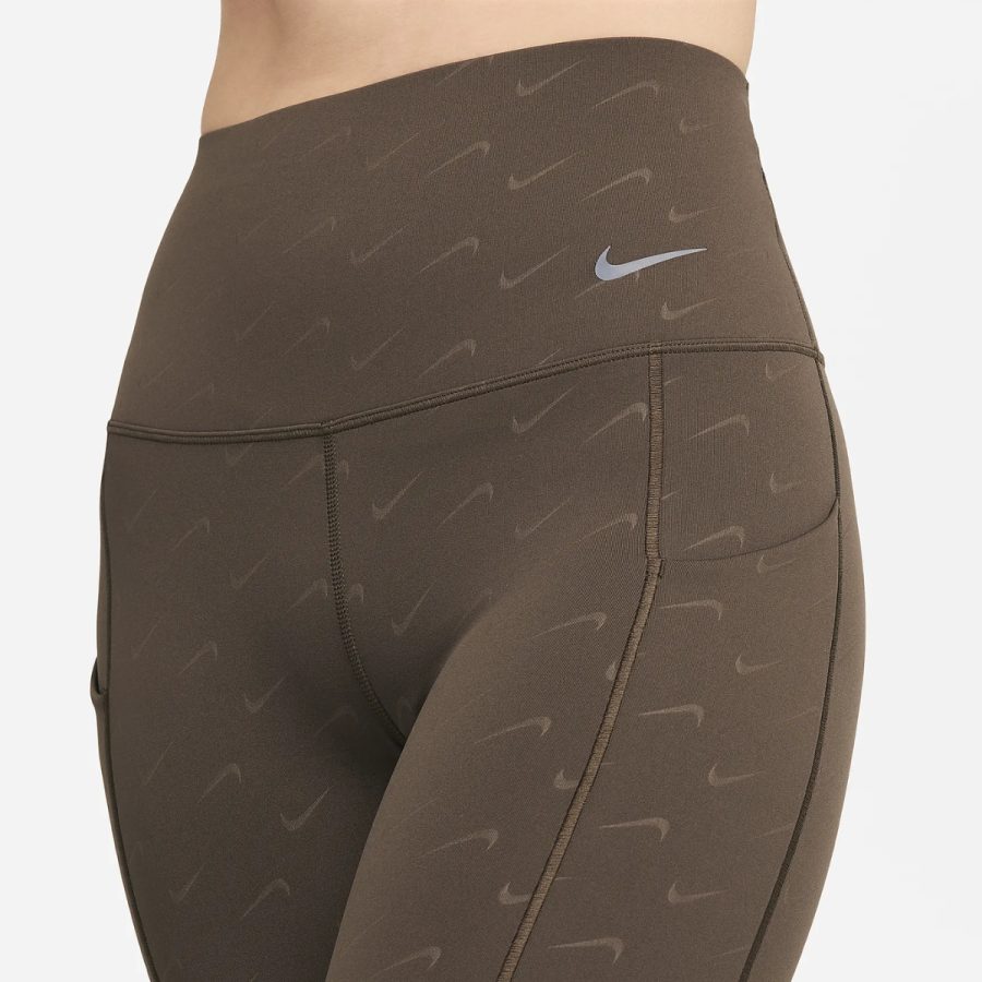 quần nike universala women's medium support high waist 78 print pocket leggings fn4171-237