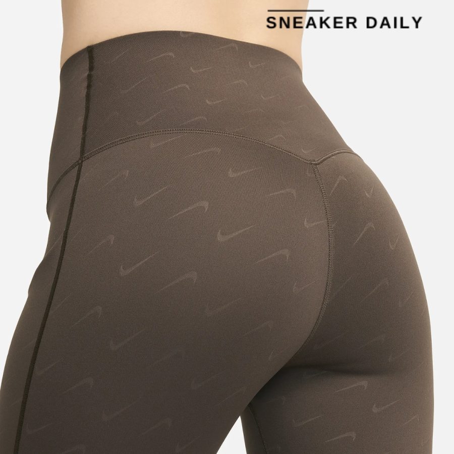 quần nike universala women's medium support high waist 78 print pocket leggings fn4171-237