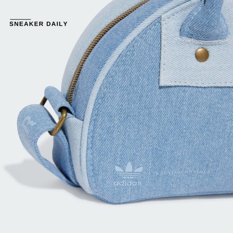 túi adidas kseniaschnaider mini bowling bag - light denim ix7451