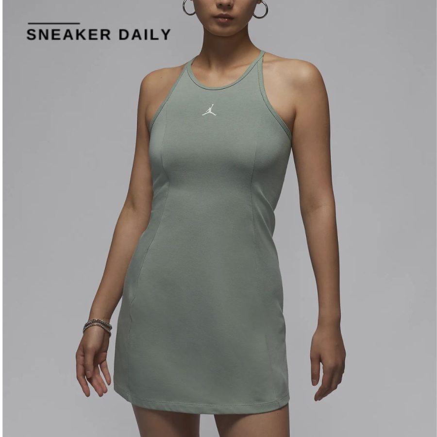 váy air jordan women slim knit dress fn5695-304