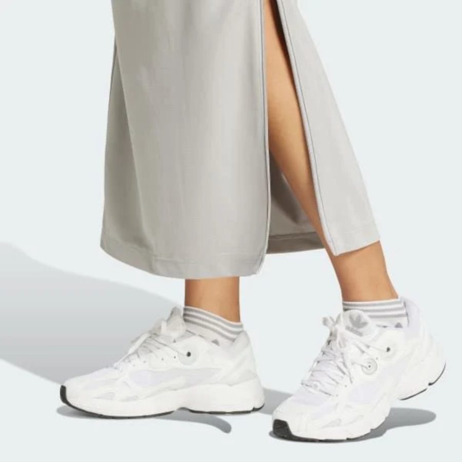 váy adidas firebird zip-up maxi skirt grey iy9511