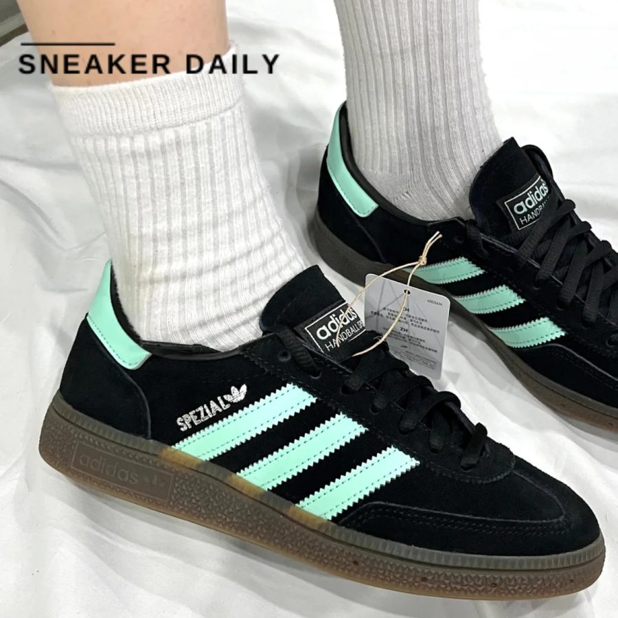 giày adidas handball spezial 'black clear mint' ih7491