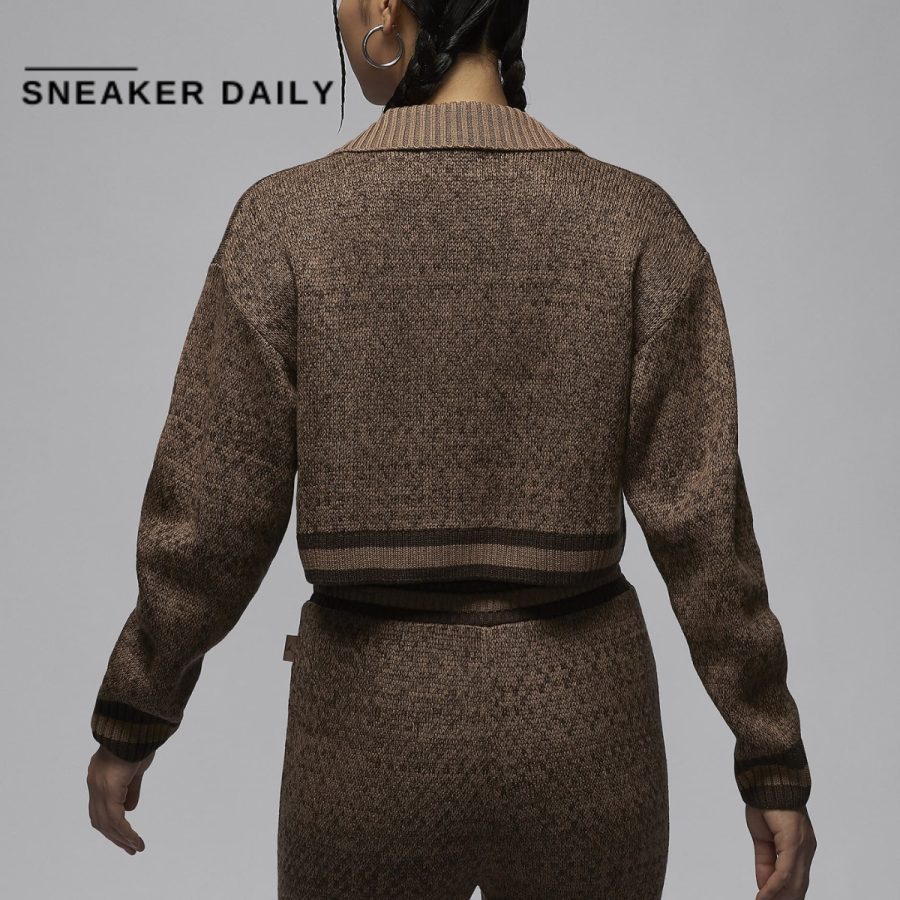 áo air jordan women knit cardigan fz4196-223