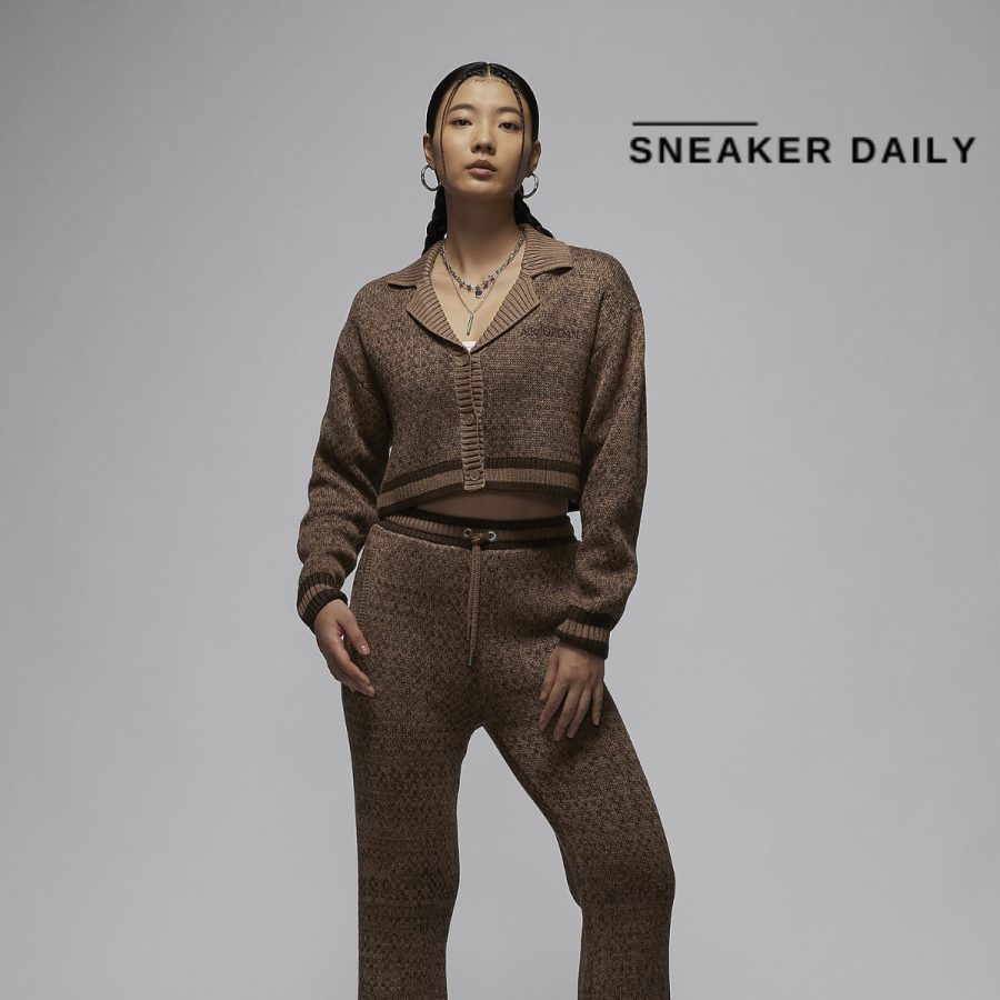 áo air jordan women knit cardigan fz4196-223