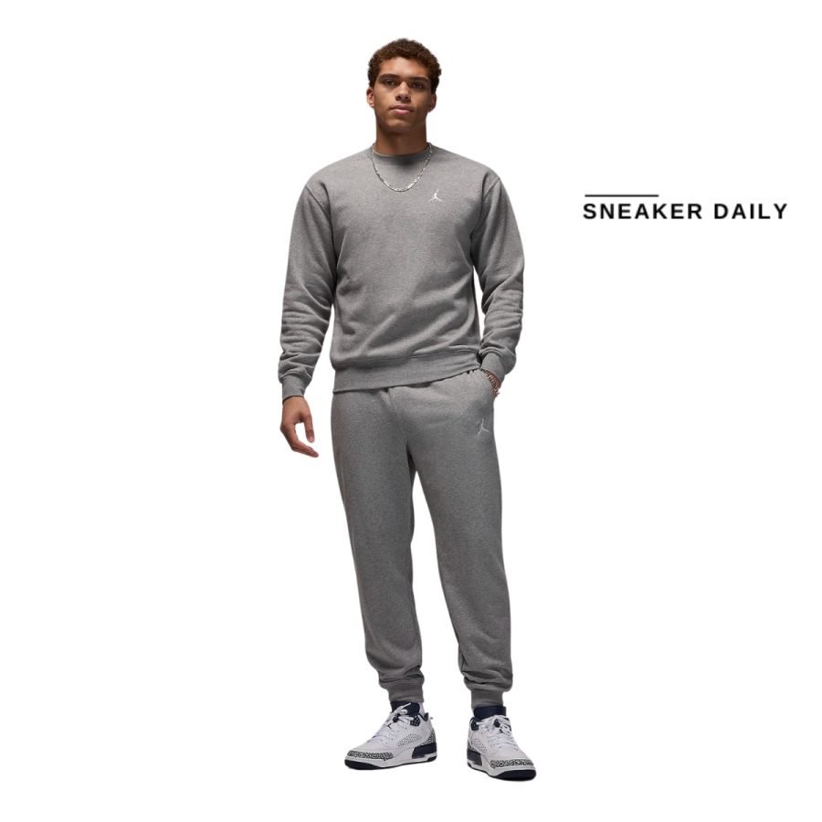áo jordan brooklyn fleece men's crew-neck sweatshirt fv7293-091