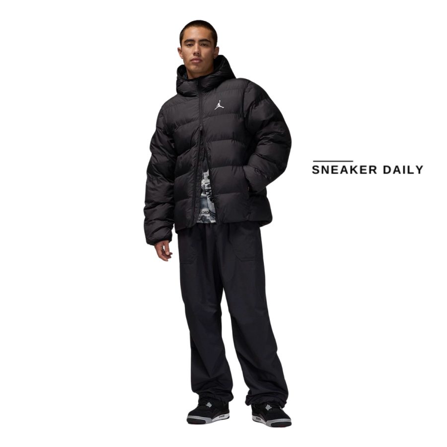 áo jordan brooklyn puffer jacket "black" fv7317-010