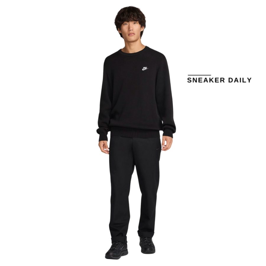 áo nike club men's crew-neck jumper fq2913-010