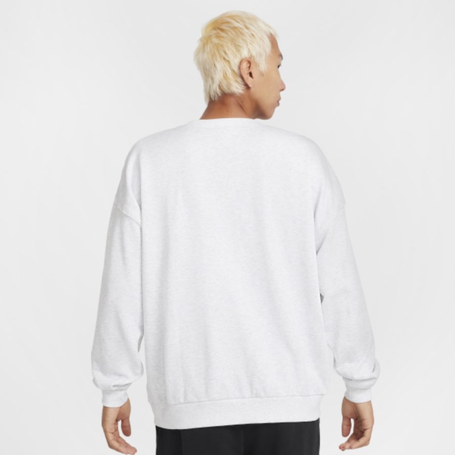 áo nike club men's oversized crew-neck sweatshirt white hq2957-051