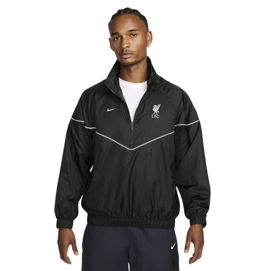 áo nike liverpool fc windrunners men's soccer anorak jacket fz8680-321