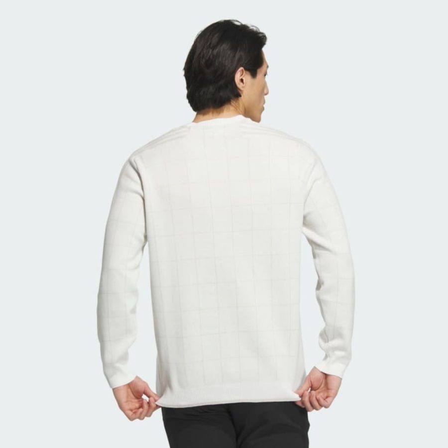 áo adidas 3-stripes crew sweater - off white im6427