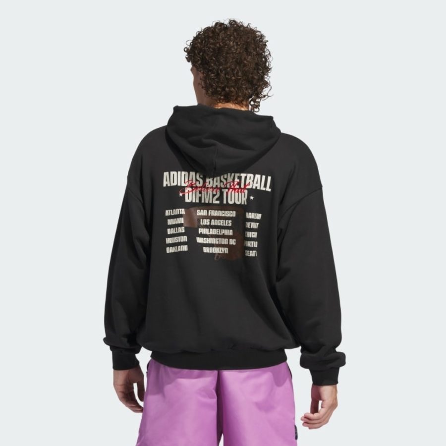 áo adidas anthony edwards graphic hoodie - black iy1592