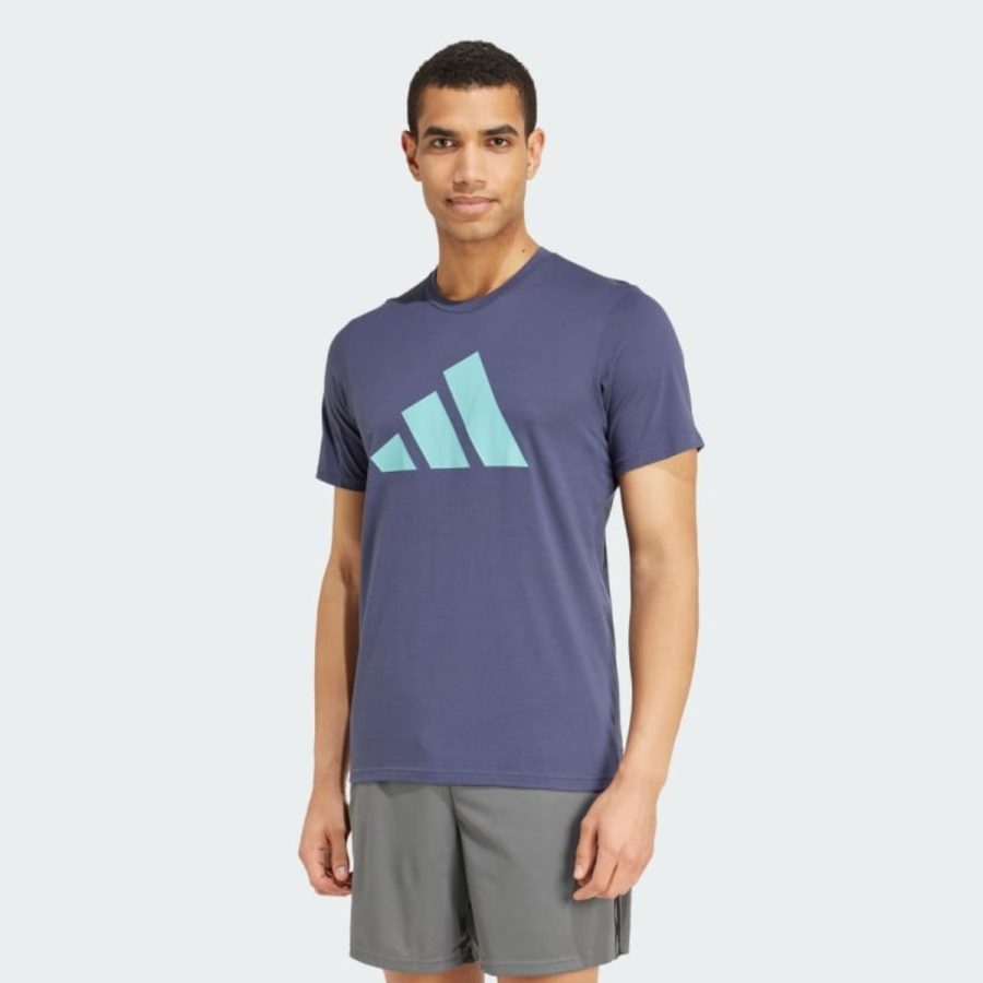 áo adidas train essentials feelready logo training tee - shadow navy iw3348