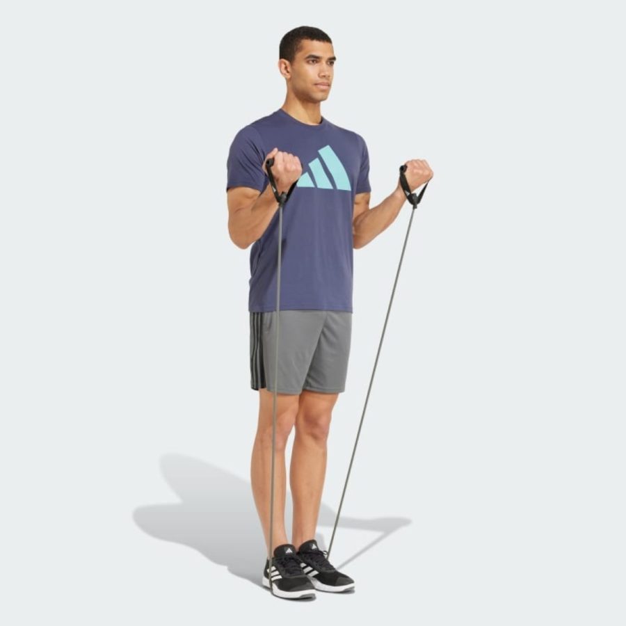 áo adidas train essentials feelready logo training tee - shadow navy iw3348