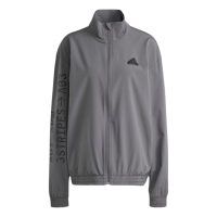 áo adidas brand love woven track jacket - grey iw3548