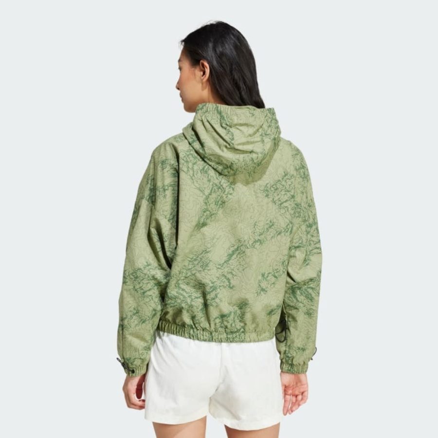 áo adidas city escape woven windbreaker - tent green iw5213