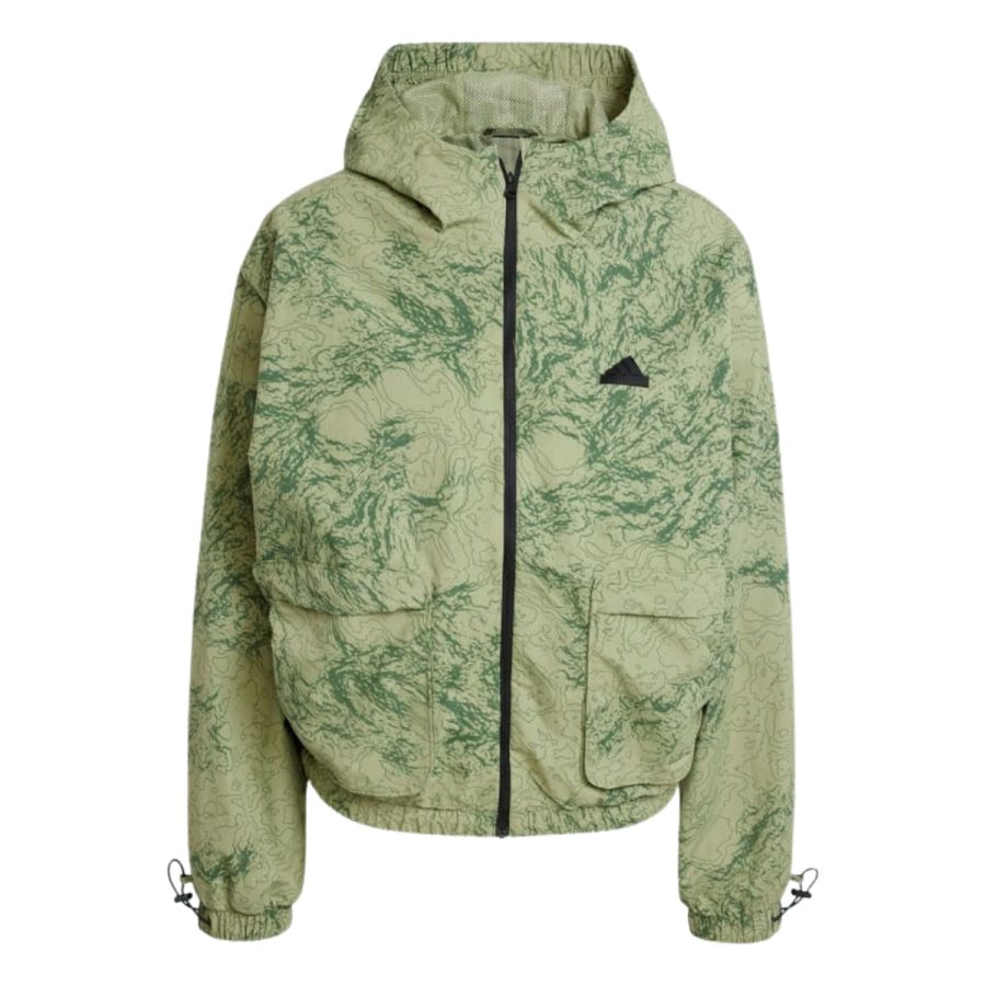 áo adidas city escape woven windbreaker - tent green iw5213